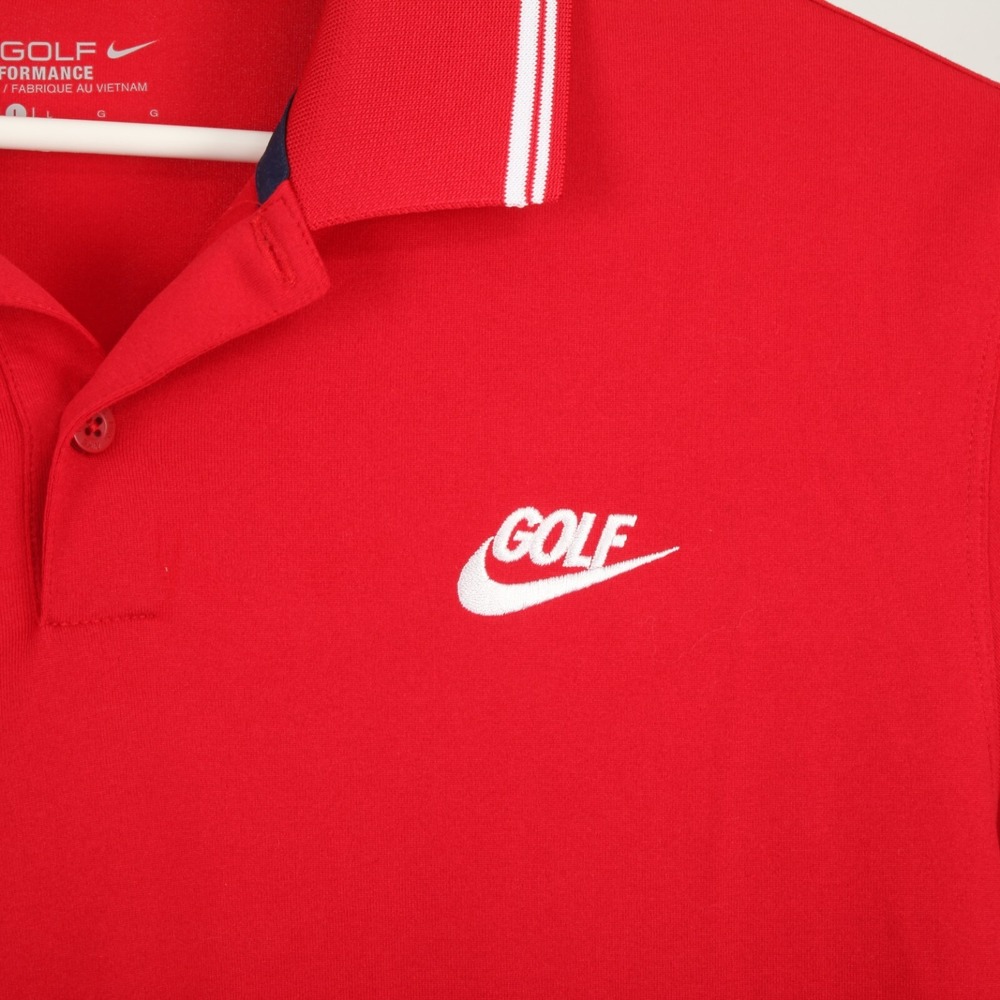 Nike Golf Polo Shirt Mens Large Red Dri-FIT Tour Performance 749976-687 - Picture 4 of 10